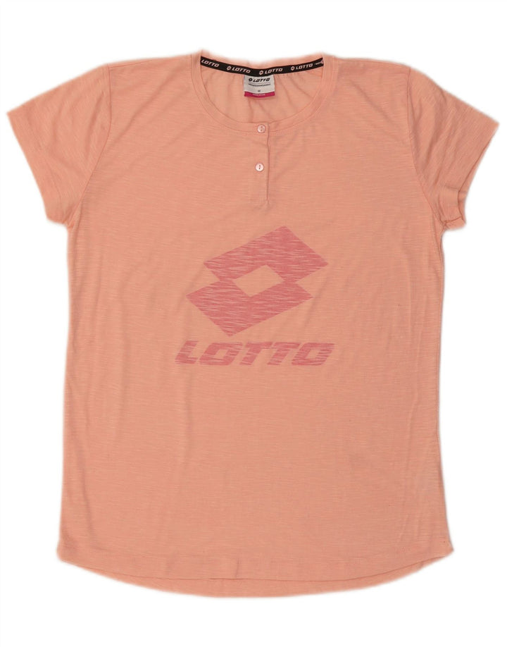 Tricou grafic Lotto pentru femei Top UK 14 Medium Pink Poliester
