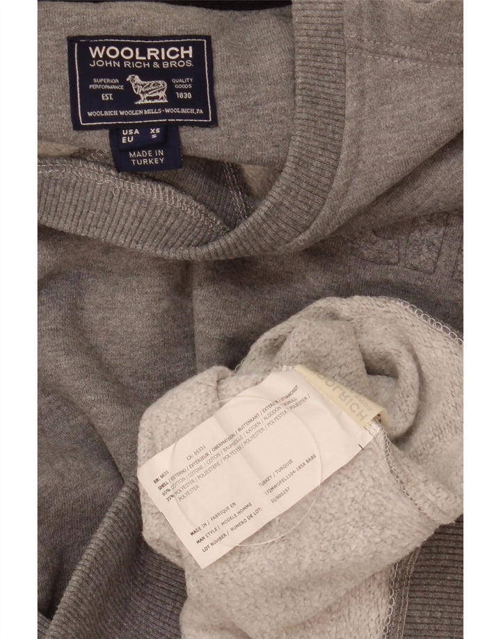 Pulover grafic pentru bărbați Woolrich, bumbac cu pete mici, gri