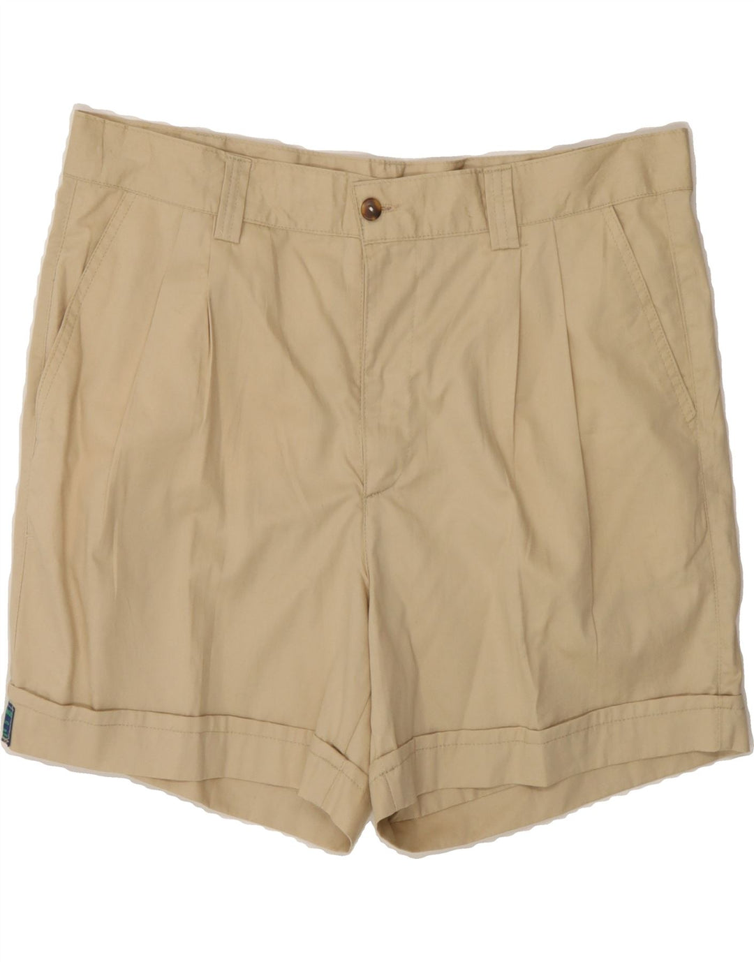 VINTAGE Womens Chino Shorts W36 XL Beige Vintage Vintage and Second-Hand Vintage from Messina Hembry 