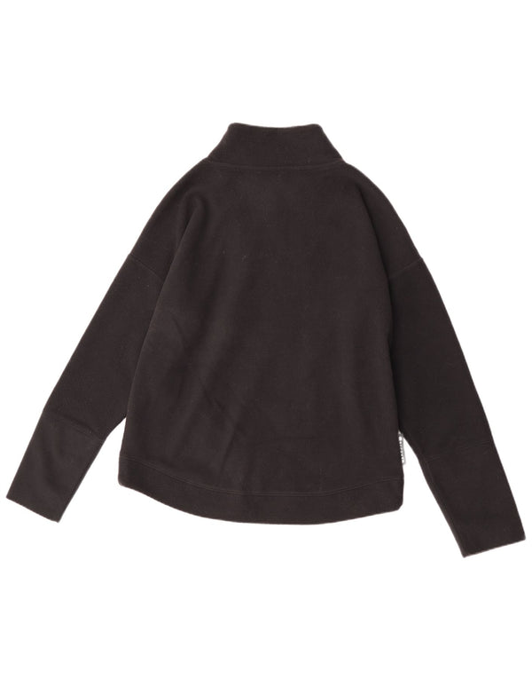 Pulover din lână Under Armour, cu grafică, cu fermoar și gât, UK 14, negru mediu