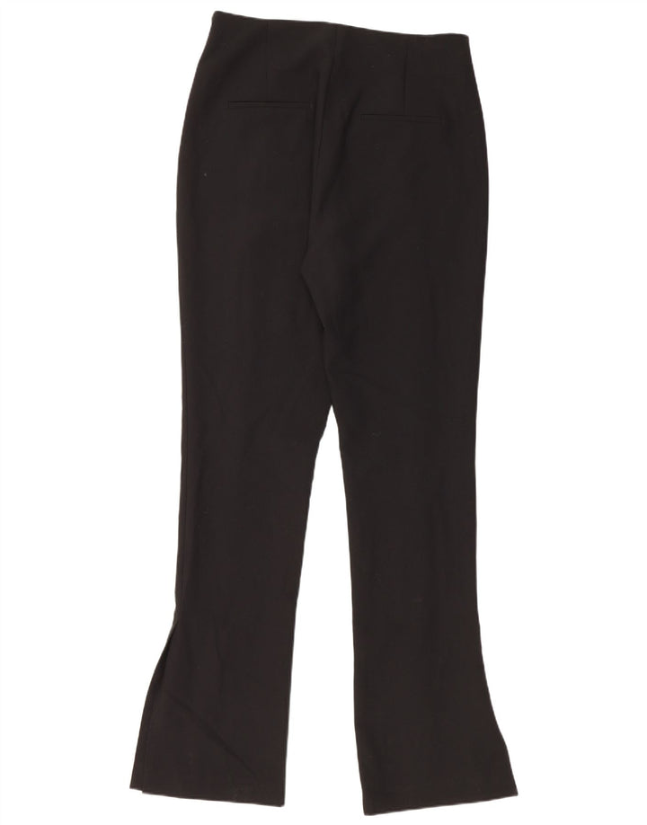 Pantaloni casual pentru femei Bootcut ZARA, mari, negru, poliester