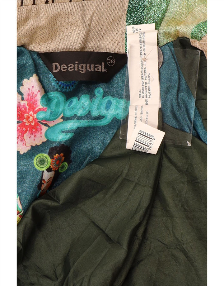 Trenci cu grafic pentru femei Desigual EU 38 Medium Bej Poliester geometric