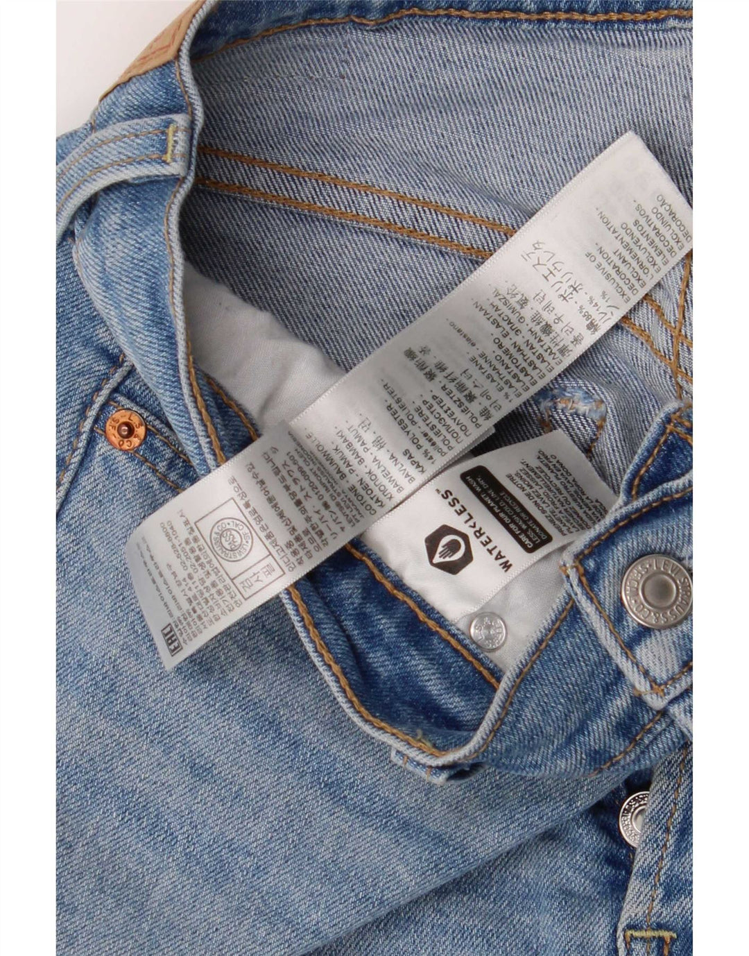 Blugi drepti pentru bărbați Levi's Ribcage W28 L27 Bumbac albastru