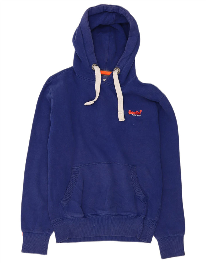 Pulover Superdry pentru bărbați, bumbac mic albastru
