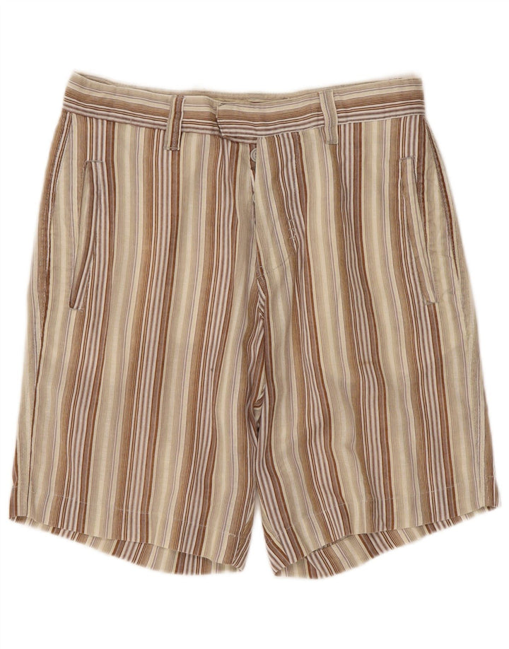 Pantaloni scurți chino pentru femei Meltin' Pot W29, bumbac cu dungi multicolore medii