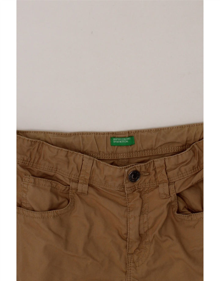 BENETTON Boys Chino Shorts 7-8 Years Medium W24  Brown Cotton Vintage Benetton and Second-Hand Benetton from Messina Hembry 