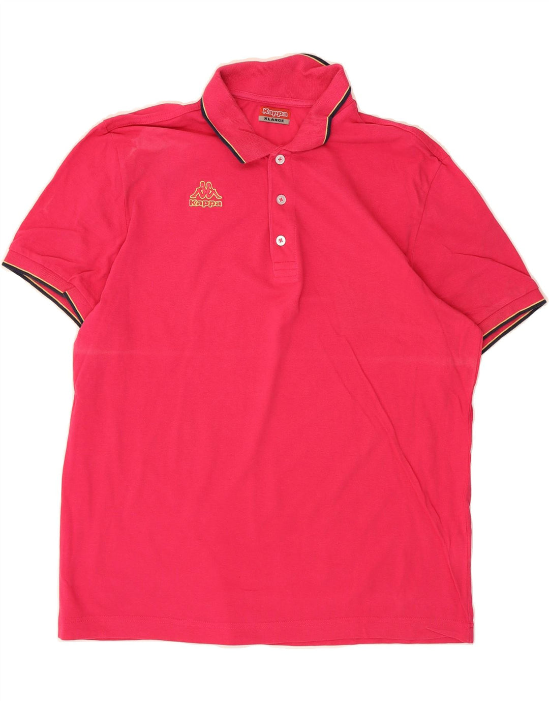KAPPA Mens Polo Shirt XL Pink Cotton Vintage Kappa and Second-Hand Kappa from Messina Hembry 