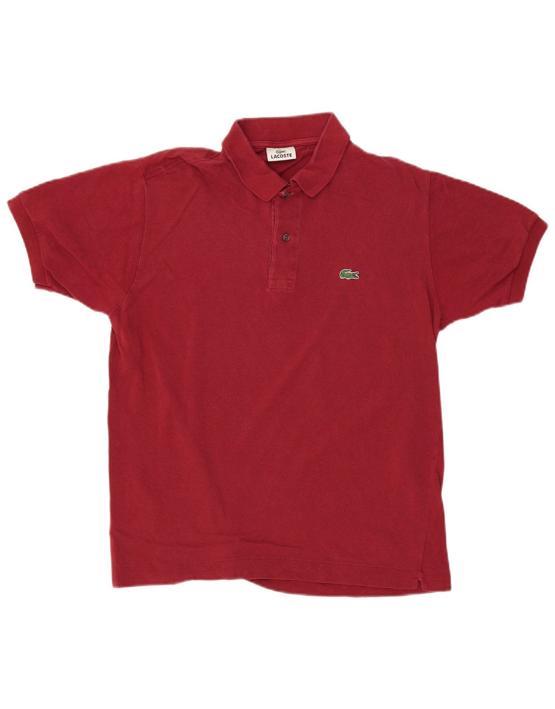 Tricou polo pentru bărbați LACOSTE Mărimea 4 Bumbac Burgundy Mediu