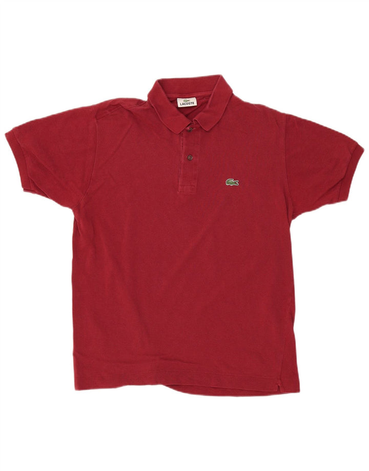 Tricou polo pentru bărbați LACOSTE Mărimea 4 Bumbac Burgundy Mediu