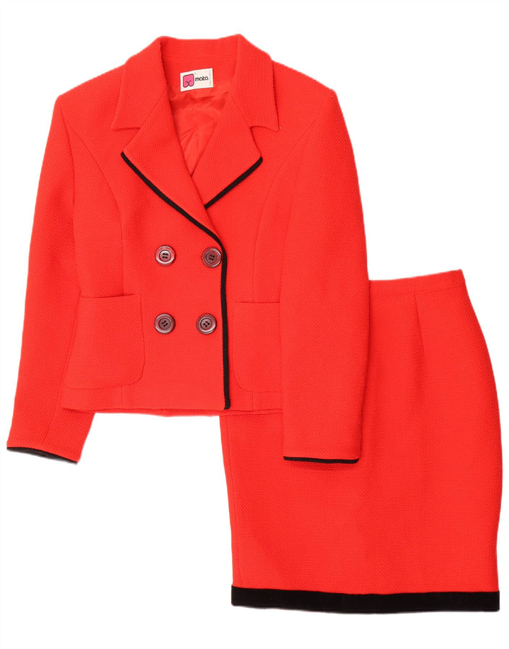 Set fuste 2 piese pentru femei VINTAGE IT 44 Medium W26 Poliester roșu