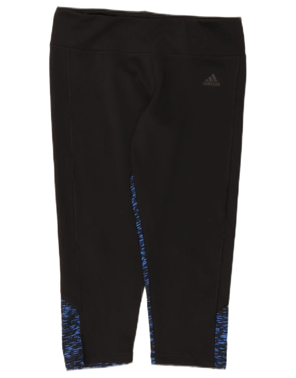 Leggings adidas Climalite Capri pentru femei Marea Britanie 16/18, mare, negru, pete