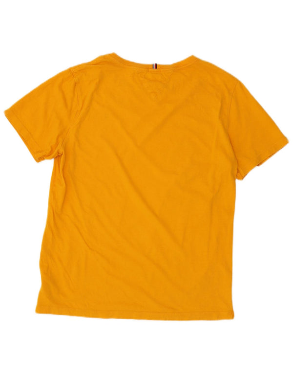 Tricou Tommy Hilfiger Băieți Top 15-16 Ani Bumbac Galben
