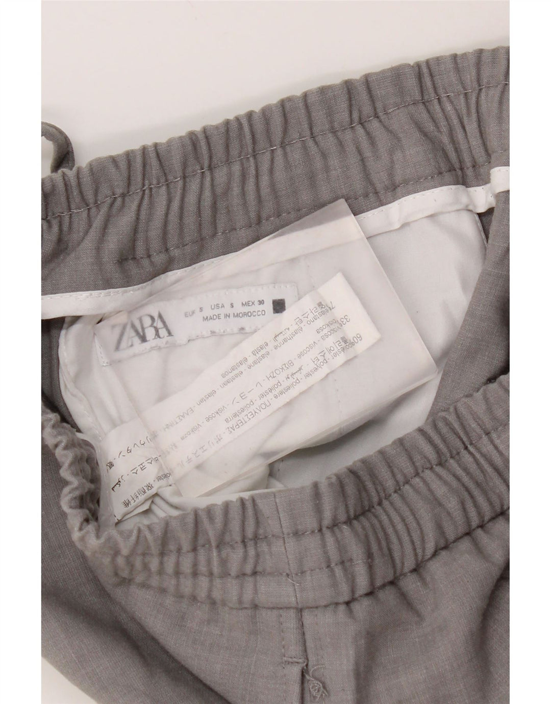 Pantaloni de jogging pentru bărbați Zara Pantaloni chino Mici L30 L28 Gri Poliester