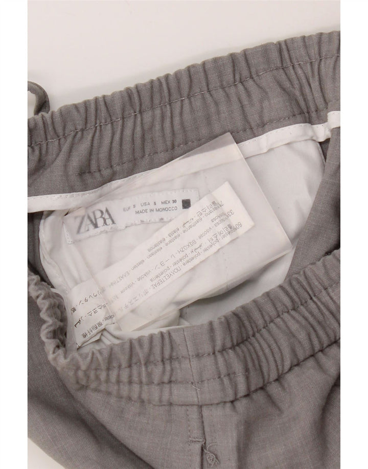 Pantaloni de jogging pentru bărbați Zara Pantaloni chino Mici L30 L28 Gri Poliester