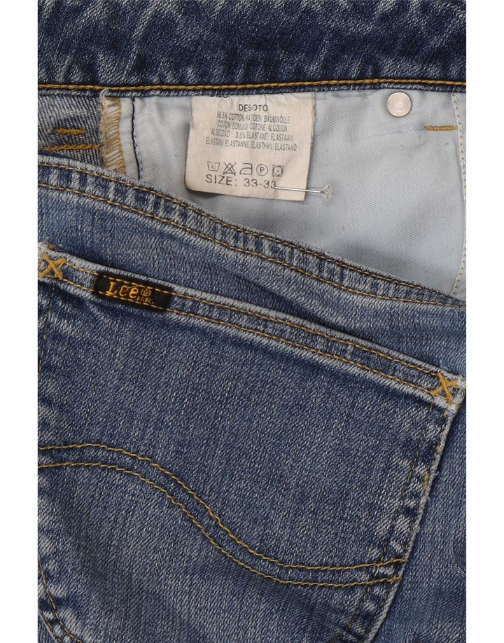 Blugi pentru femei Desoto Bootcut Lee W33 L33 Bumbac albastru