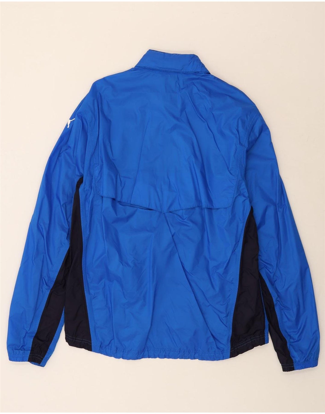 Jachetă de ploaie cu glugă grafică PUMA pentru bărbați, UK 40, mare, albastru, din nailon