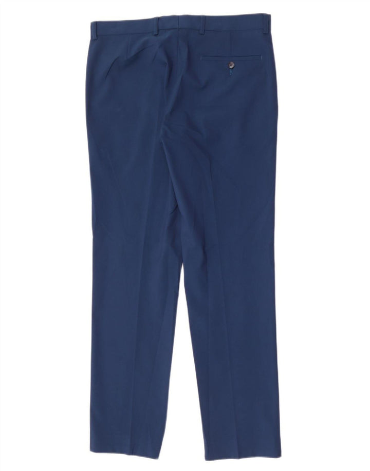 Marks & Spencer Pantaloni slim pentru bărbați L32 L31 Poliester albastru