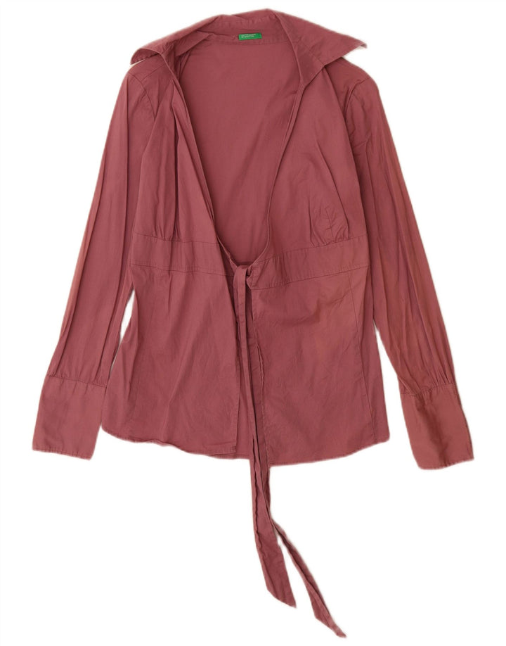 Bluză cămașă pentru femei Benetton UK 8 Small Pink