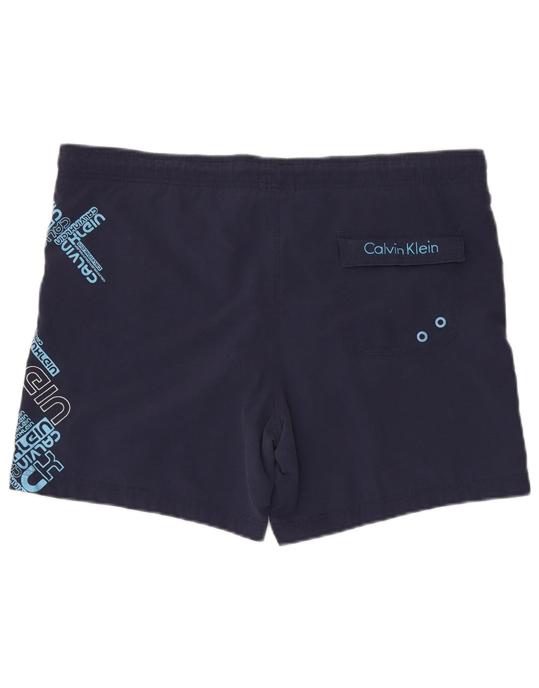 Pantaloni scurți de înot Calvin Klein pentru bărbați, nailon, albastru bleumarin mediu