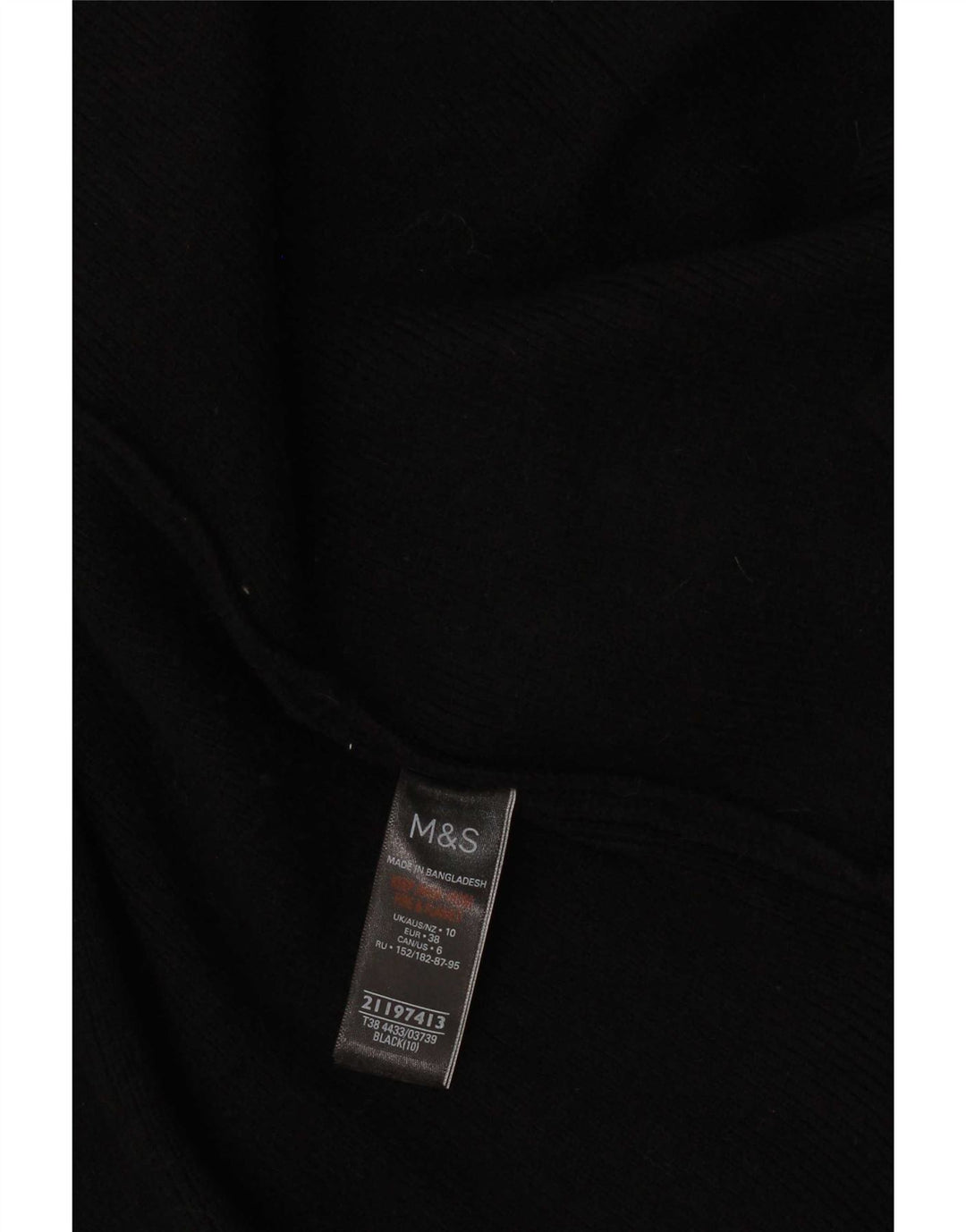 Pulover cardigan cu paragate pentru femei Marks & Spencer UK 10 Small Black