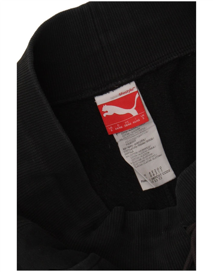 Pantaloni de trening PUMA pentru bărbați Joggeri mici din bumbac negru