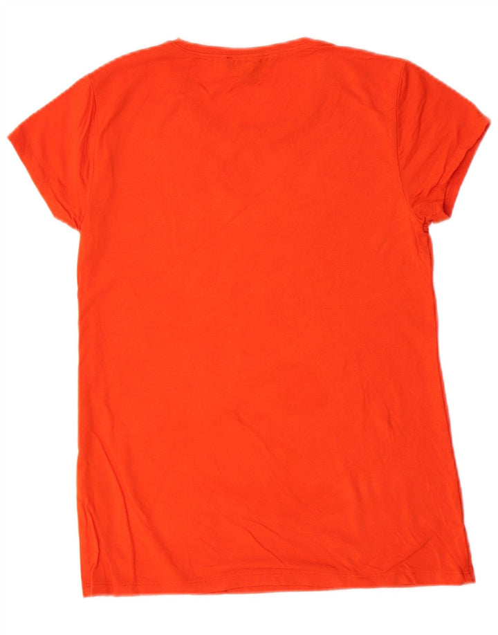 J. CREW Tricou 365 pentru femei Top UK 10 Small Orange Modal