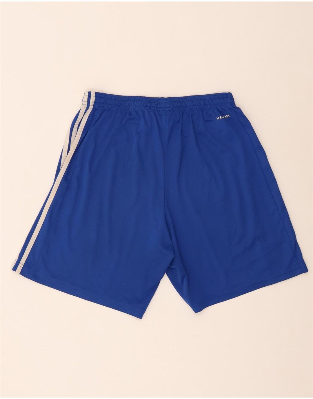 Pantaloni scurți sport pentru bărbați Adidas Aeroready Graphic, poliester albastru mediu
