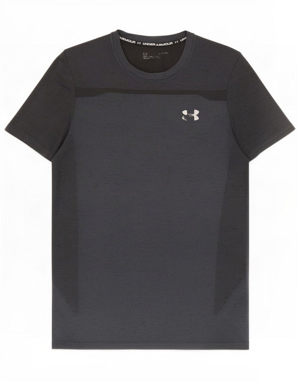 Under Armour Mens T-Shirt Top Medium Black Flecked