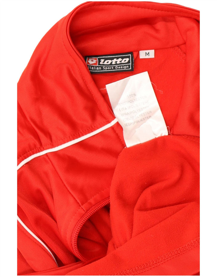 Jachetă de trening pentru femei LOTTO UK 14 Poliester bloc de culoare roșu mediu