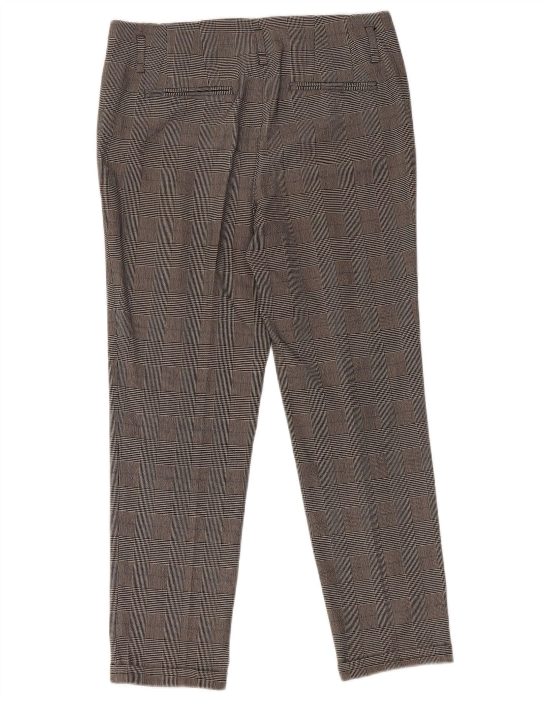 Pantaloni tăiați pentru femei Zara, mici, L26 L25, gri Houndstooth