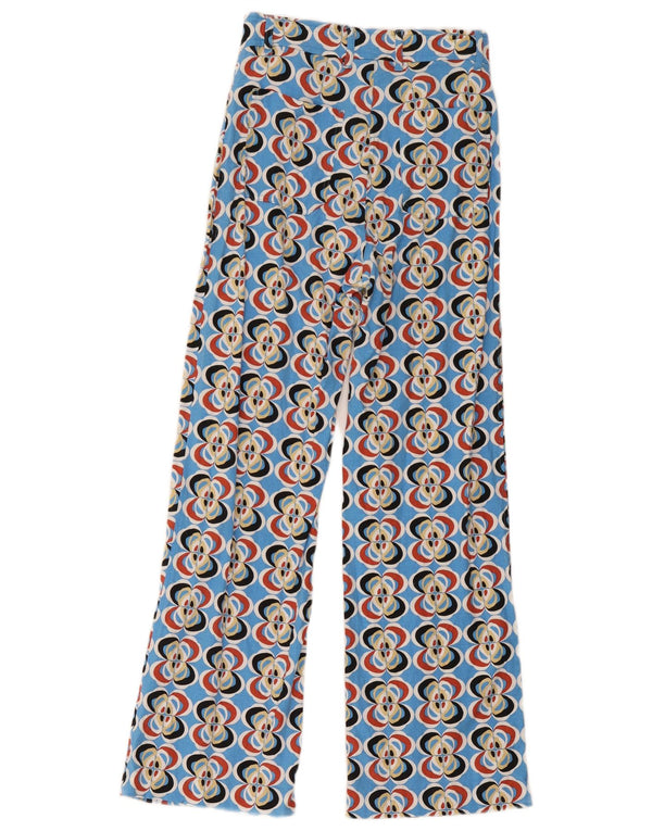 Pantaloni casual pentru femei Zara cu model abstract XS W24 L28 multicolori