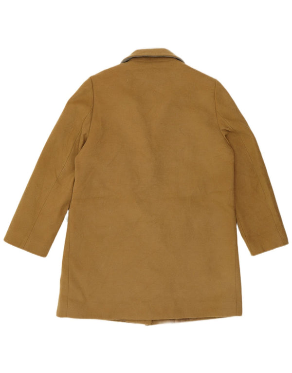 Topshop pardesiu supradimensionat pentru femei UK 10 mic poliester galben