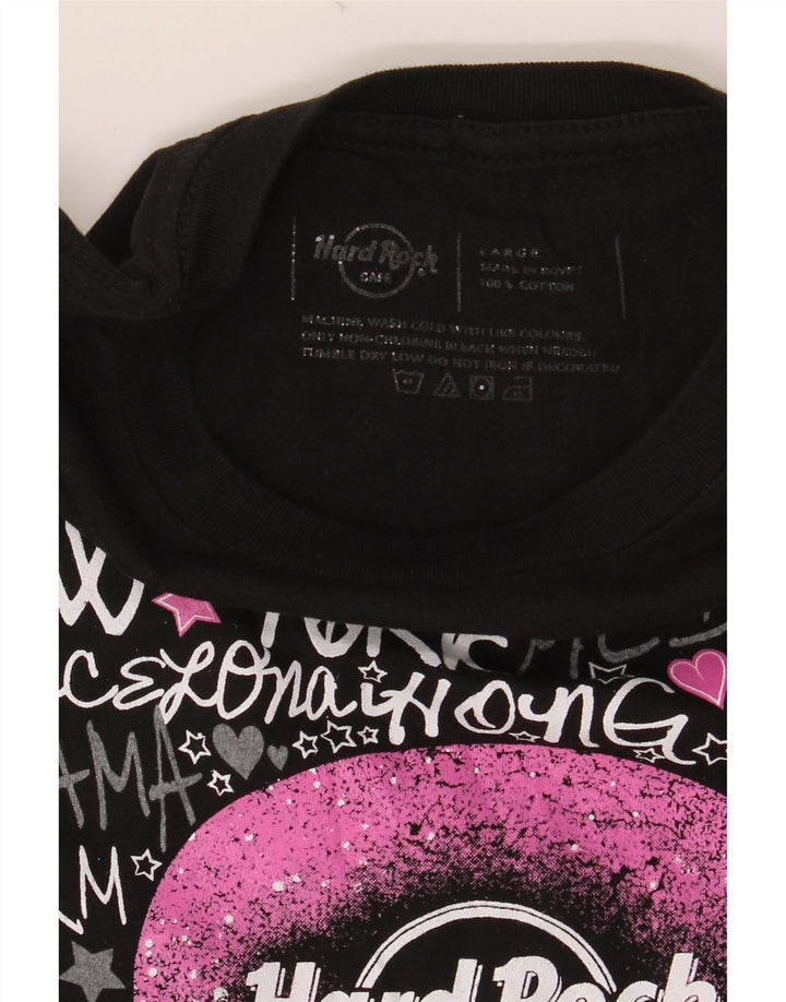HARD ROCK CAFE Tricou grafic pentru femei Top UK 14 Large Black