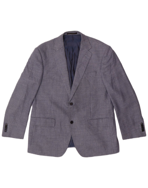 Marks & Spencer jachetă pentru bărbați scurtă pentru bărbați UK 42 mare, albastru Houndstooth
