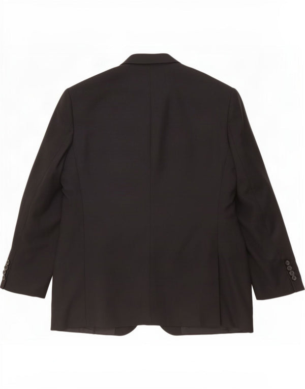 Jachetă pentru bărbați Marks & Spencer cu 3 nasturi, UK 48 2XL, poliester negru