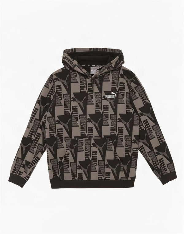 Pulover Puma pentru bărbați cu glugă grafică XL, bumbac color bloc