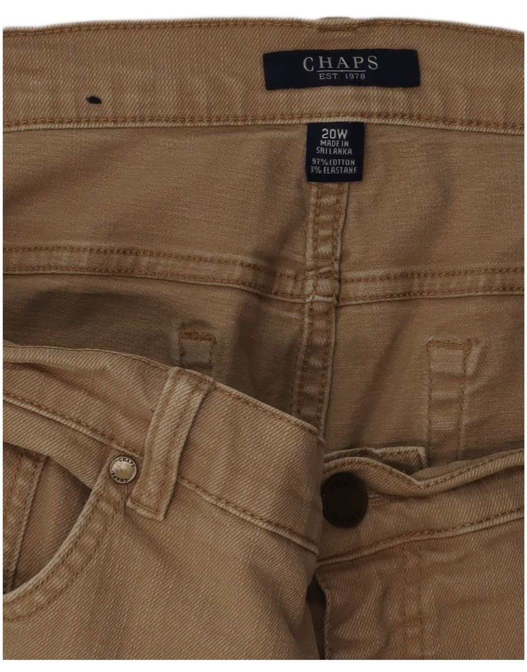 Bermude pentru femei Chaps US 20 3XL W40 Bej Bumbac