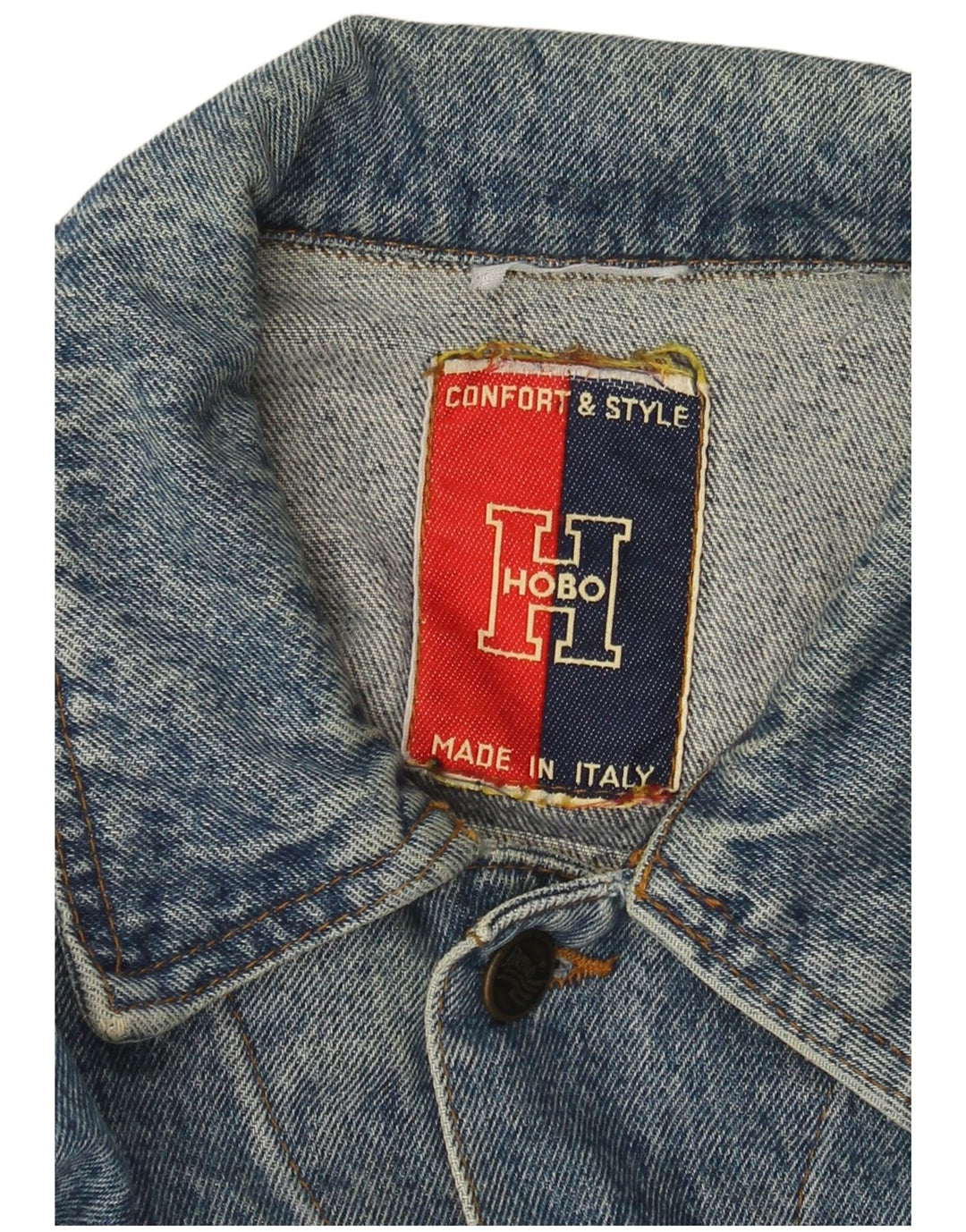 Jachetă de blugi vintage pentru bărbați UK 40 Large Blue