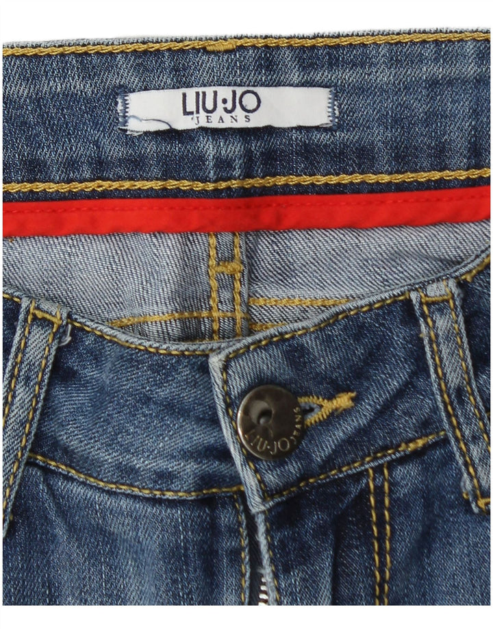 Blugi skinny de damă LIU JO Distressed W26 L30 Blue