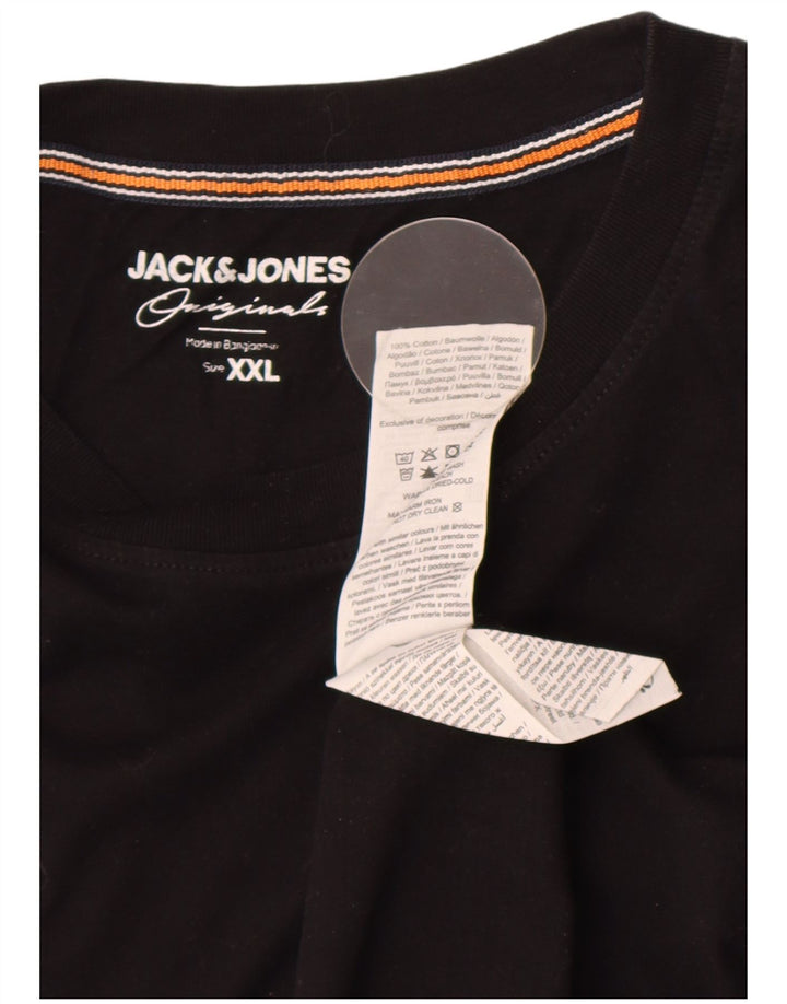 Tricou Jack & Jones pentru bărbați Top 2XL bumbac negru