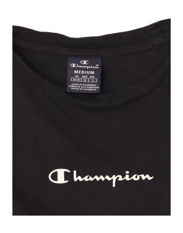 Tricou grafic pentru bărbați Champion Top Mediu Negru Colorblock