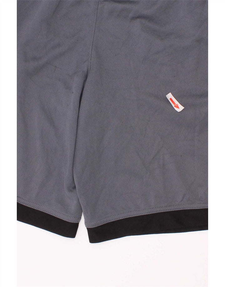 Pantaloni scurți sport Adidas pentru băieți 10-11 ani, albastru mediu, poliester color bloc