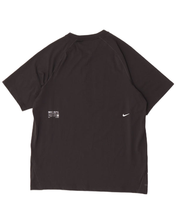 Tricou Nike Dri Fit pentru bărbați Top mare din poliester negru