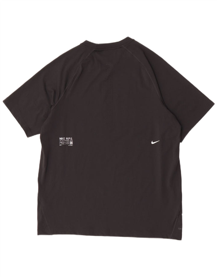 Tricou Nike Dri Fit pentru bărbați Top mare din poliester negru
