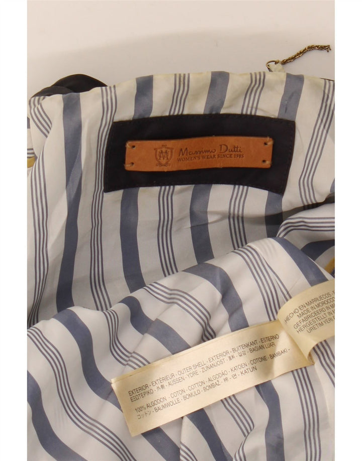 Trenci pentru femei Massimo Dutti UK 12 Medium Bleumarin Bumbac