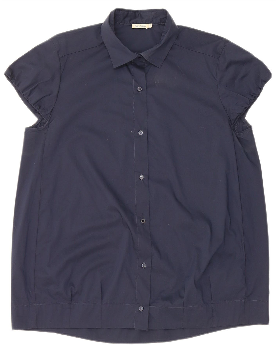 Bluză cămașă cu mânecă scurtă pentru femei Henry s IT 44 Medium Bleumarin