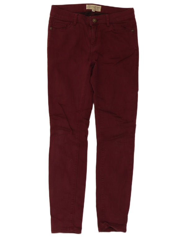 Fat Face Pantaloni skinny casual pentru femei UK 8 Small W28 L27 Maroon