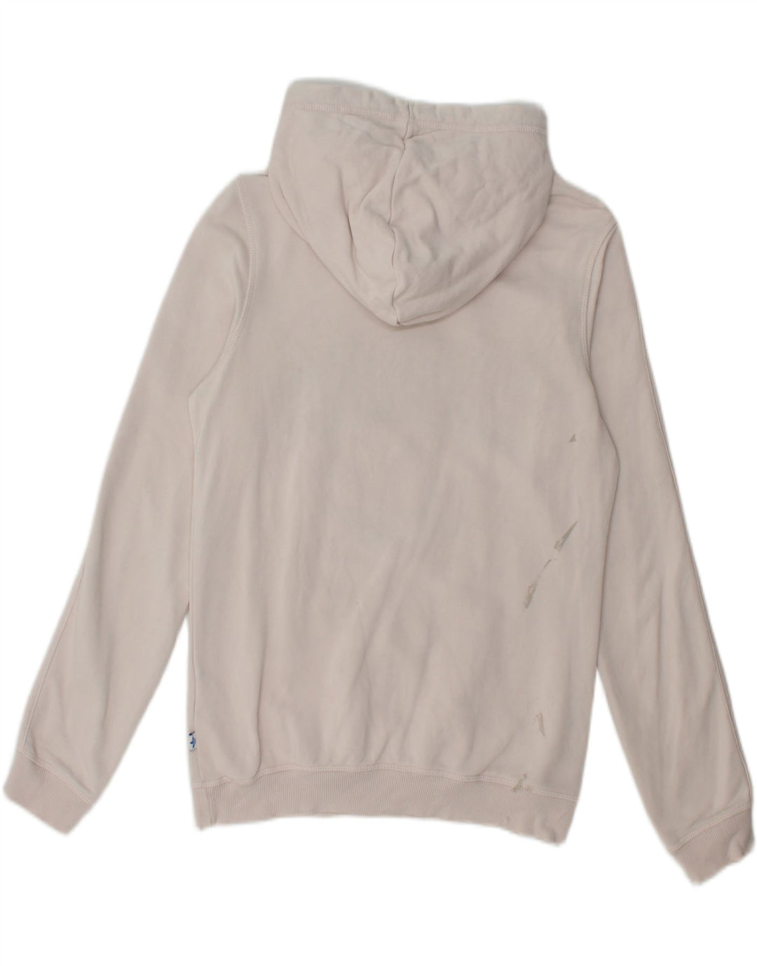 ADIDAS Womens Graphic Hoodie Jumper UK 12 Medium White Vintage Adidas and Second-Hand Adidas from Messina Hembry 