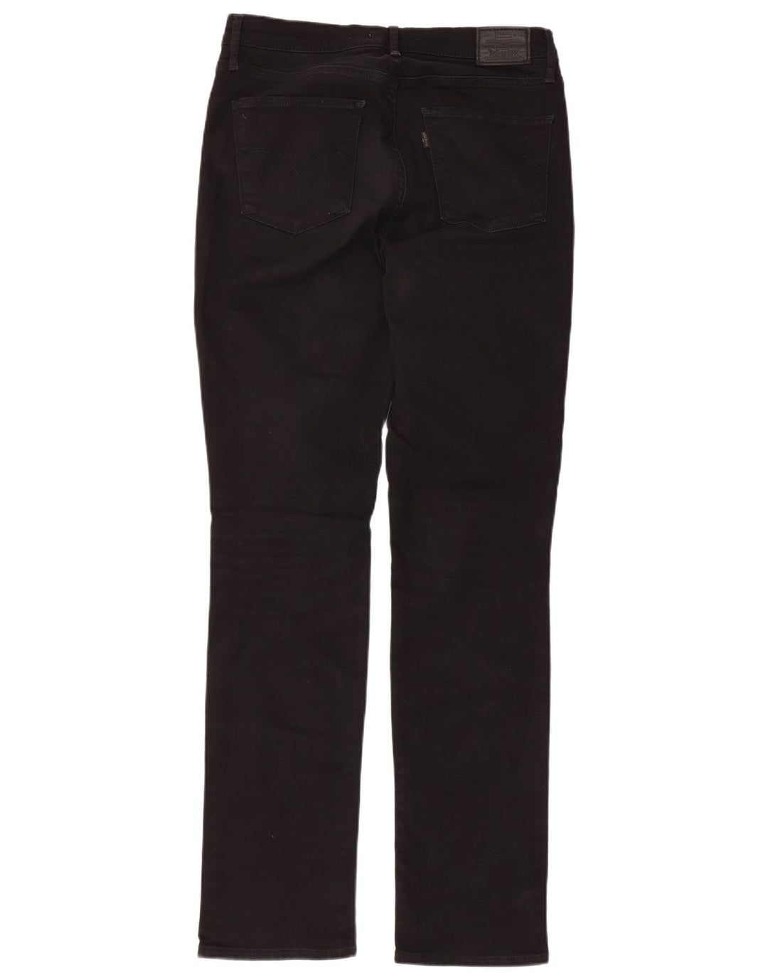 Blugi drepti cu talie înaltă pentru femei LEVI'S 724 W31 L31 bumbac negru