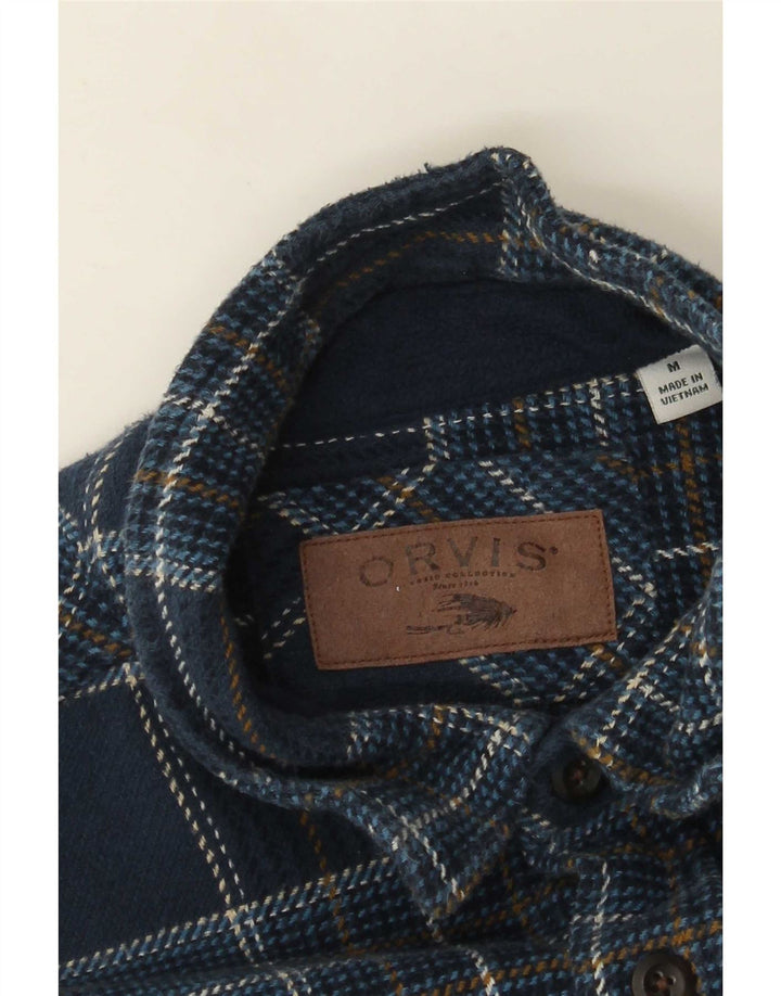 Cămașă de flanel pentru bărbați Orvis, caroserie medie bleumarin
